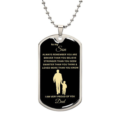 To My Son-Dad | Dog Tag | 02