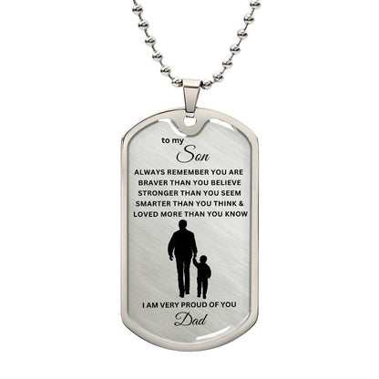 To My Son-Dad | Dog Tag | 01