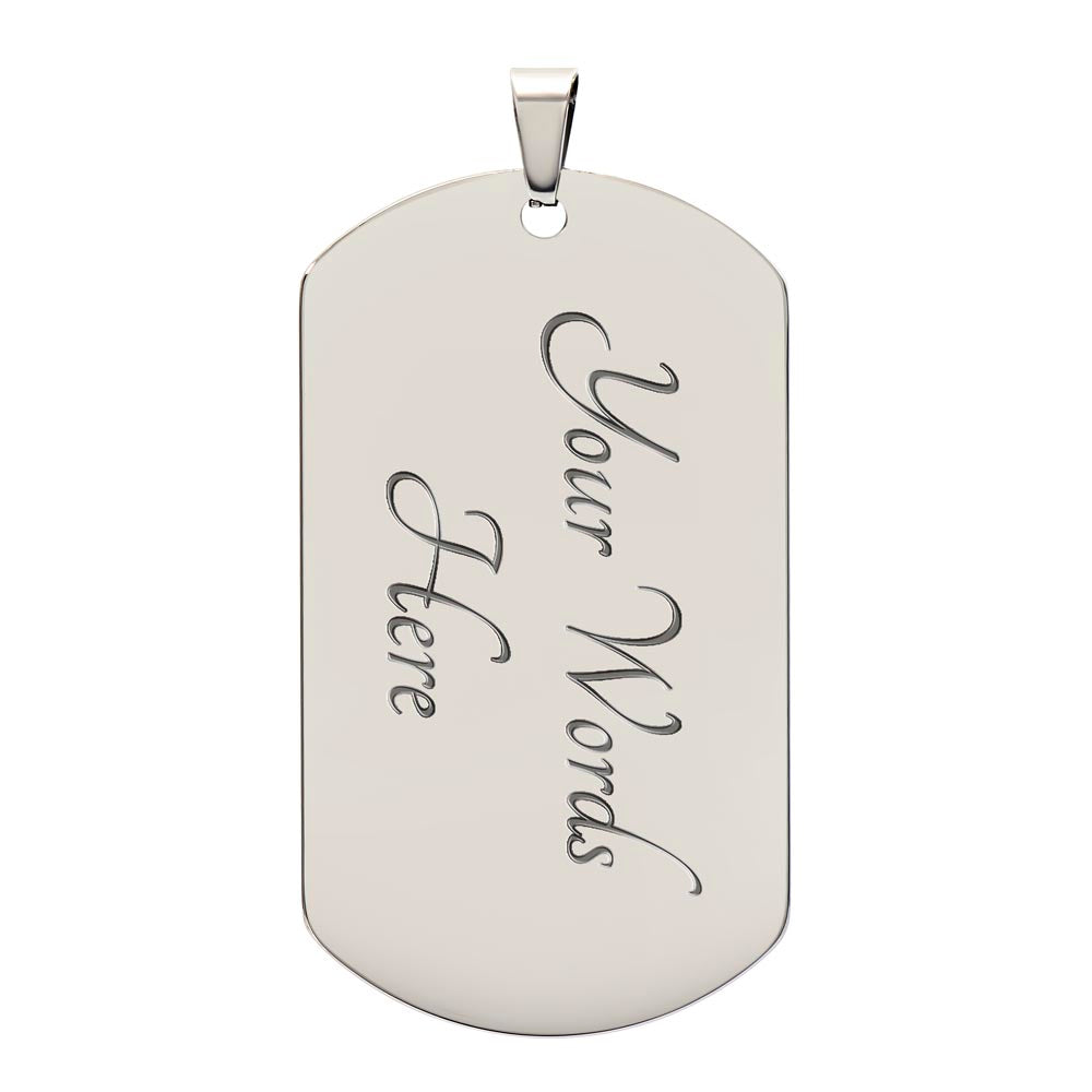 To My Son-Dad | Dog Tag | 01