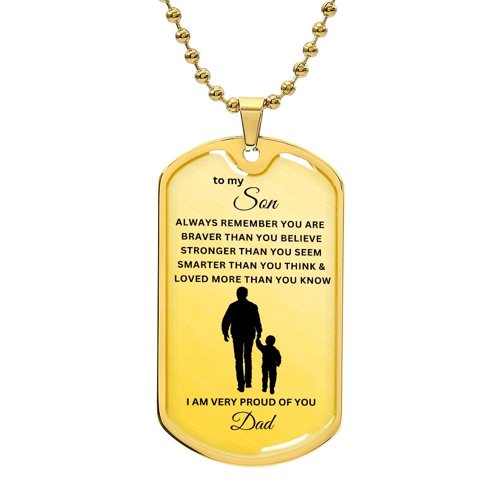 To My Son-Dad | Dog Tag | 01