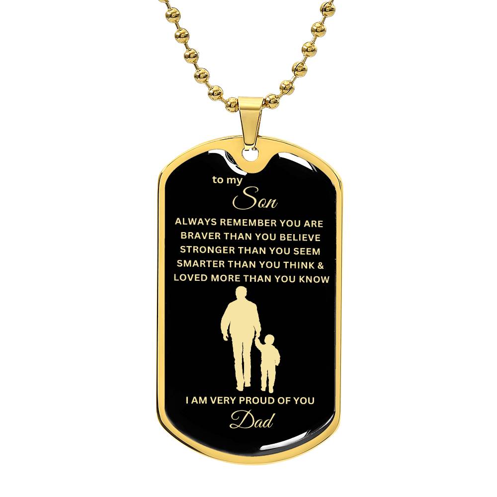 To My Son-Dad | Dog Tag | 02