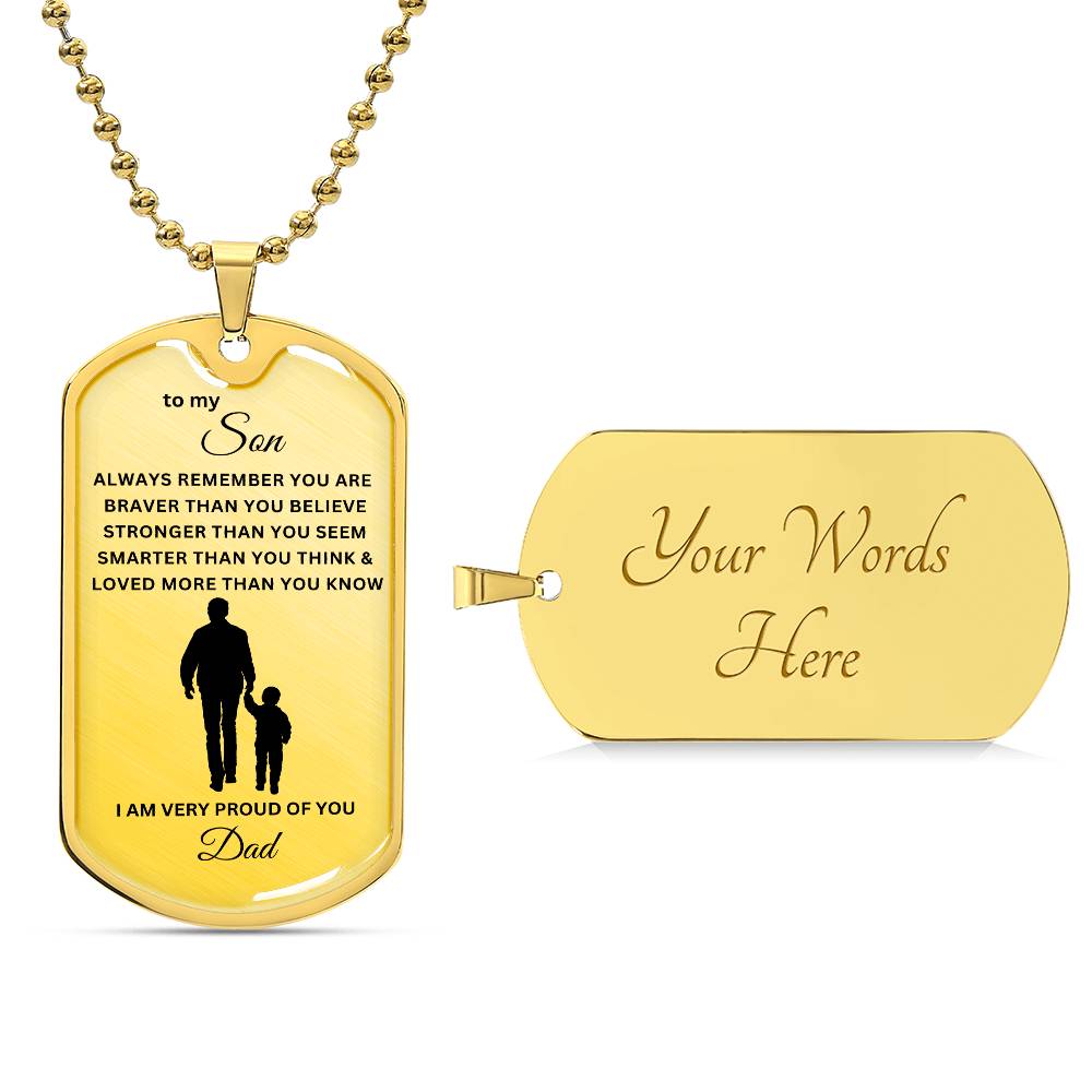 To My Son-Dad | Dog Tag | 01