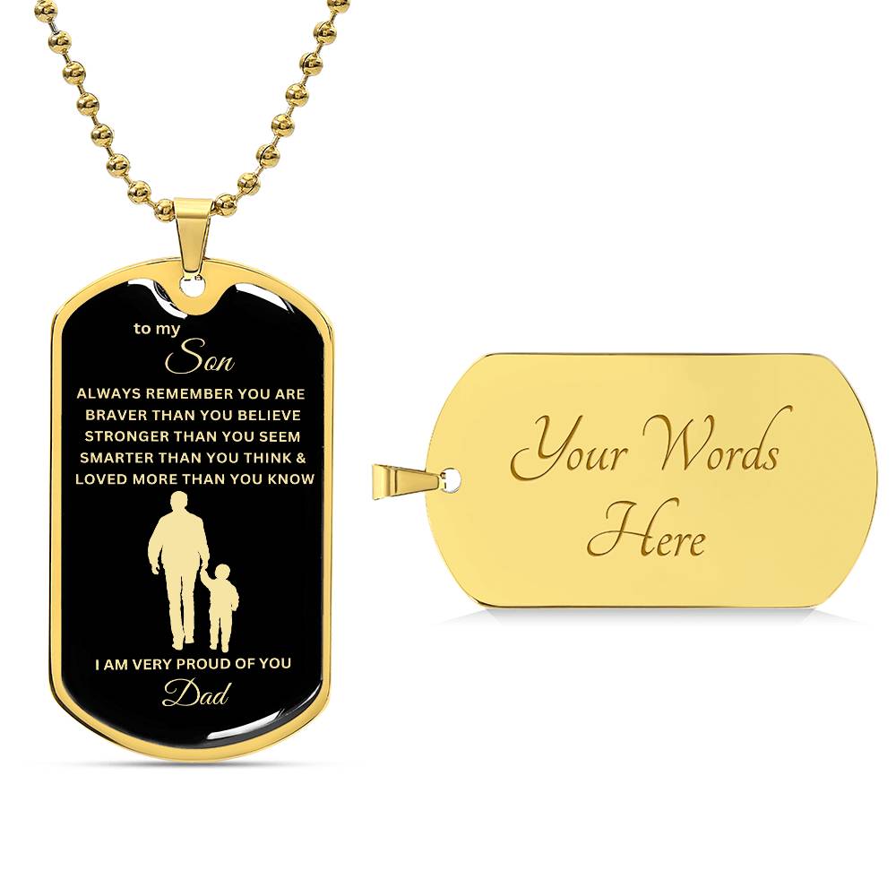 To My Son-Dad | Dog Tag | 02