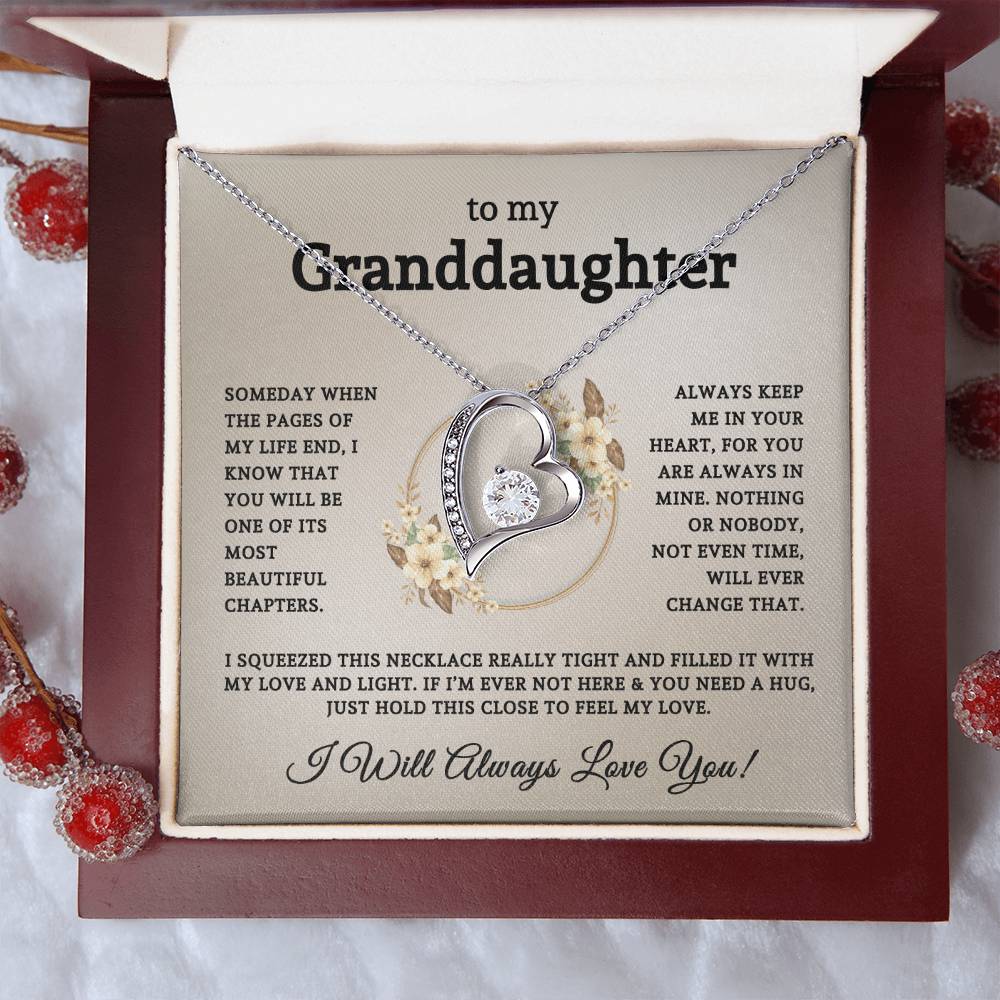 To My Granddaughter | Forever Love Necklace 06