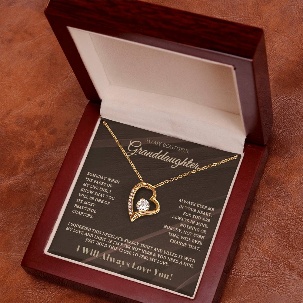 To My Beautiful Granddaughter | Forever Love Necklace 05