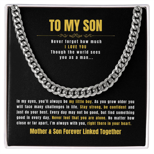 To My Son | Cuban Link Chain 01