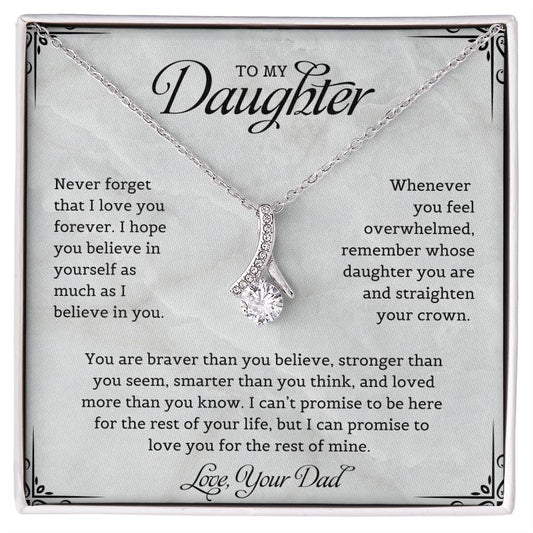 To My Daughter-Dad |  Alluring Beauty Necklace 01