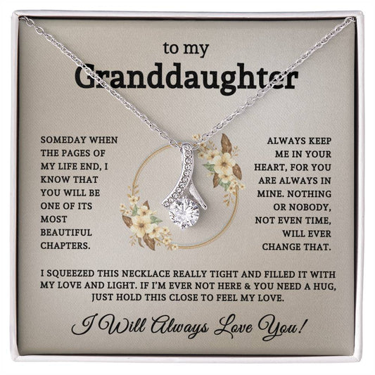 To My Beautiful Granddaughter | Alluring Beauty Necklace 06