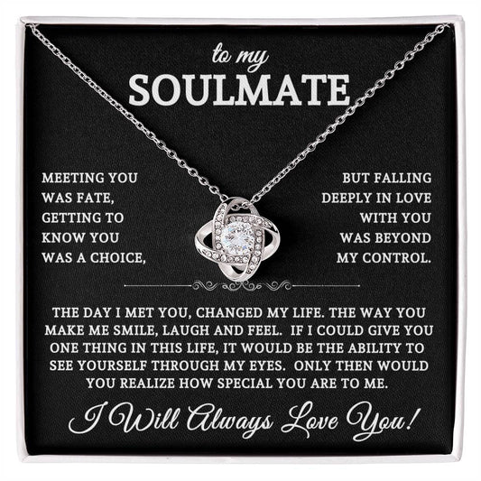 To My Soulmate | Love Knot Necklace 02