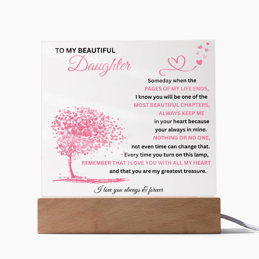 To My Beautiful Daughter | Acrylic Plaque 02