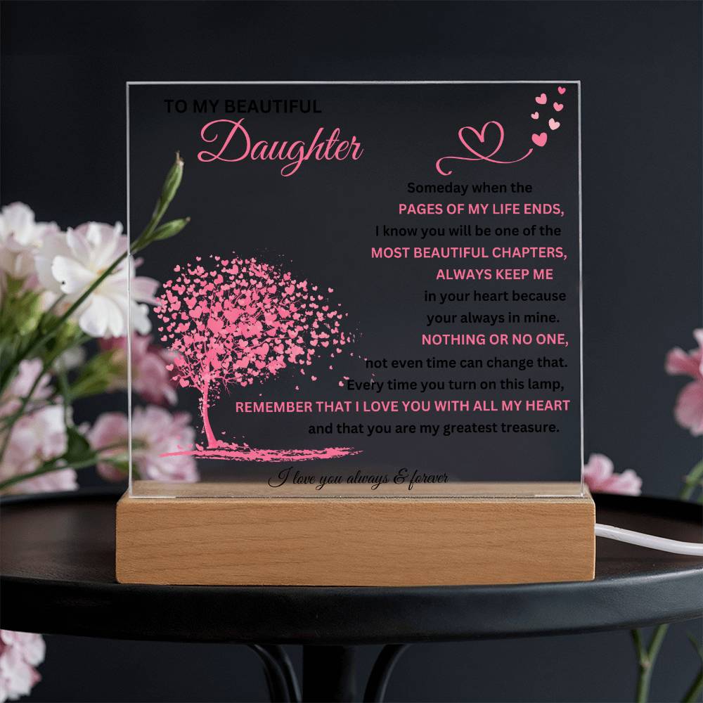 To My Beautiful Daughter | Acrylic Plaque 02