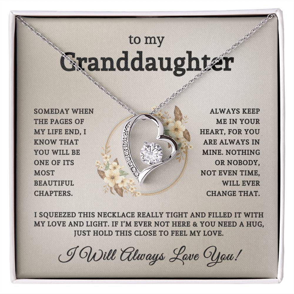 To My Granddaughter | Forever Love Necklace 06