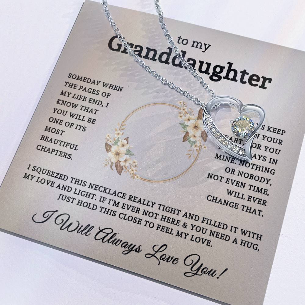 To My Granddaughter | Forever Love Necklace 06