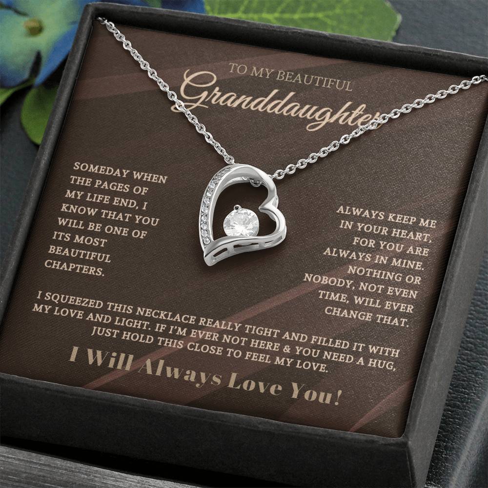 To My Beautiful Granddaughter | Forever Love Necklace 05