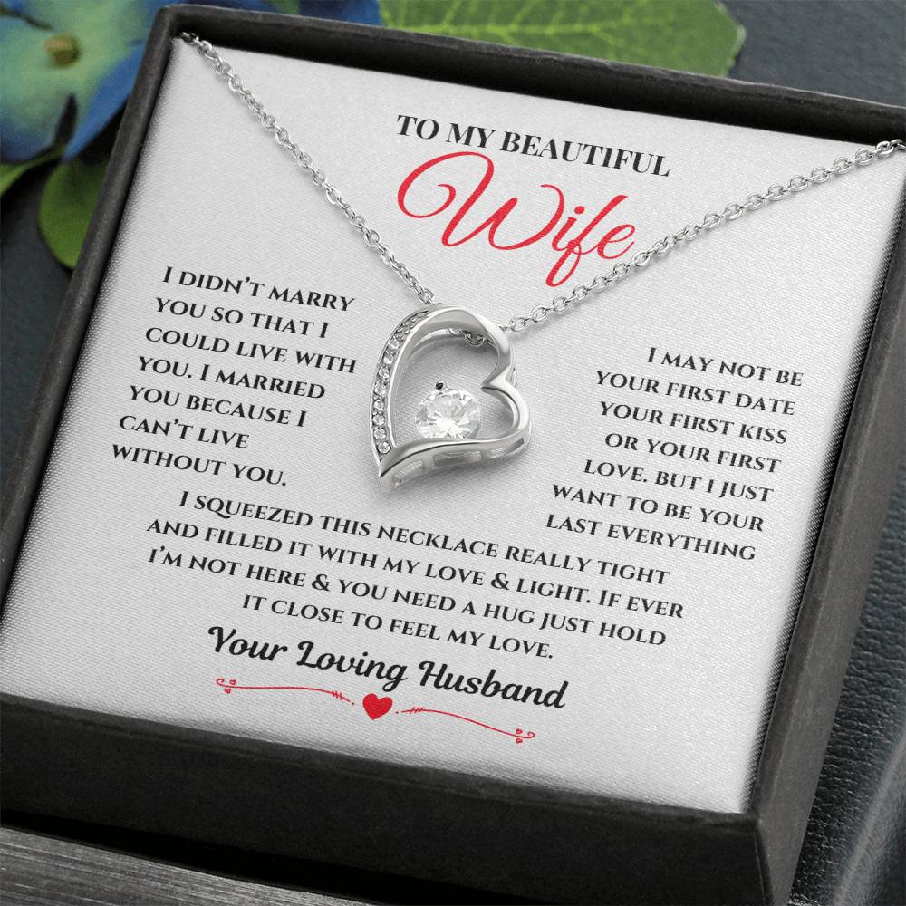 To My Beautiful Wife | Forever Love Necklace 05