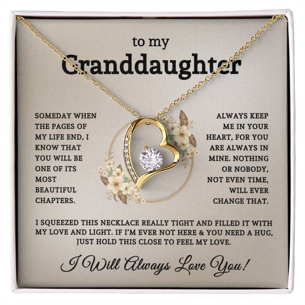 To My Granddaughter | Forever Love Necklace 06