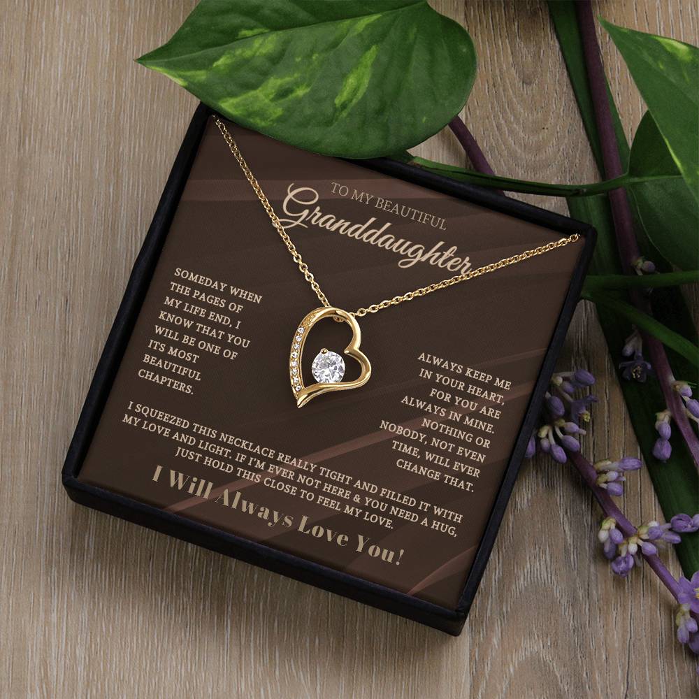 To My Beautiful Granddaughter | Forever Love Necklace 05