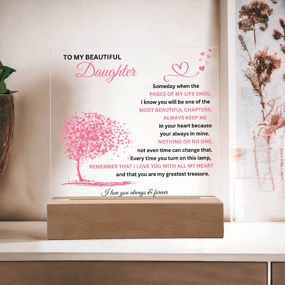 To My Beautiful Daughter | Acrylic Plaque 02