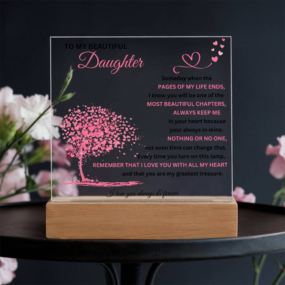 To My Beautiful Daughter | Acrylic Plaque 02